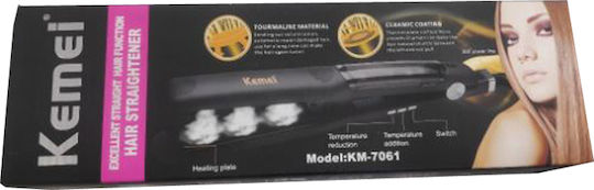 Kemei KM-7061 Πρέσα Μαλλιών με Κεραμικές Πλάκες 80W