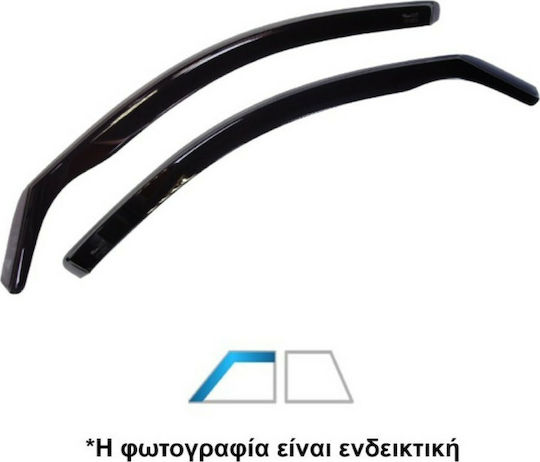 Heko Σετ Ανεμοθραύστες Αυτοκινήτου Μπροστινοί Σκούρο Φιμέ για BMW Σειρά 1 2τμχ