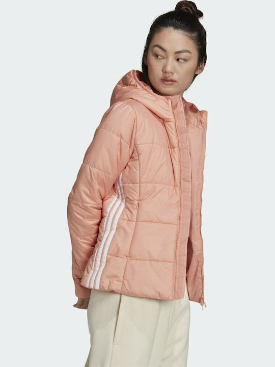 Originals Women's Short Puffer Jacket for Winter with Hood Ambient Blush