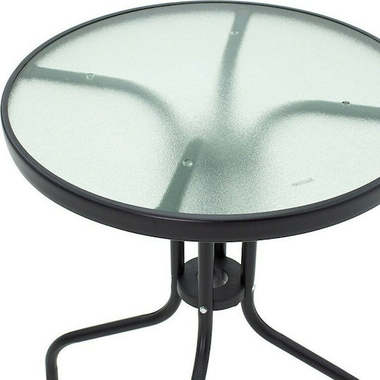 Tisch für kleine Außenbereiche Stabil Watson Black 60x60x70cm