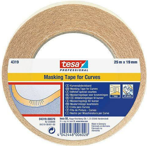 Tesa Paper Tape 19mm x 25m Professional 4319