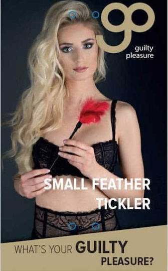 Guilty Pleasure Feather Tickler Small Feather for Tickling in Red Color