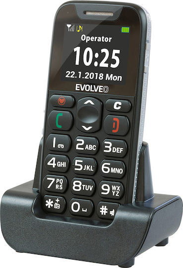 Evolveo Easyphone EP500 Single SIM Mobile with Large Buttons Black