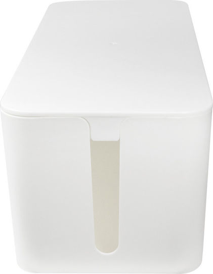 LogiLink Cable Management Box 407x157x133.5mm Cable Box White 1pcs