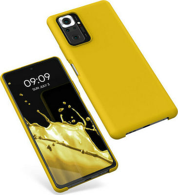 KWmobile Rubber Silicone Back Cover Honey Yellow (Redmi Note 10 Pro)