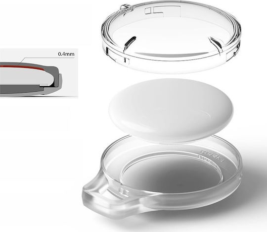 Ringke Slim Assorted Θήκη Μπρελόκ Σιλικόνης για AirTag σε Διάφανο χρώμα 4τμχ