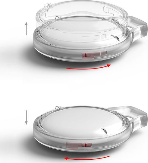 Ringke Slim Assorted Θήκη Μπρελόκ Σιλικόνης για AirTag σε Διάφανο χρώμα 4τμχ