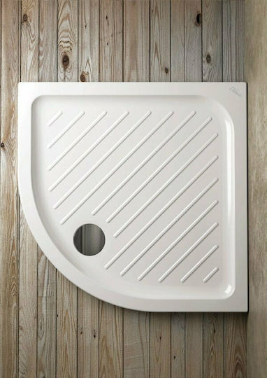 Ideal Standard Gemma 2 Ημικυκλική Πορσελάνινη Ντουζιέρα 80x80cm Λευκή Ideal Standard Gemma 2 Ημικυκλική Πορσελάνινη Ντουζιέρα 80x80cm Λευκή