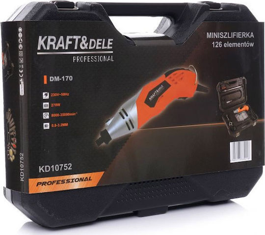 Kraft & Dele Περιστροφικό Πολυεργαλείο 270W με Ρύθμιση Ταχύτητας