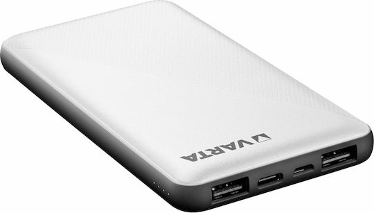 Varta Energy Power Bank 10000mAh с 2 USB-A порта и USB-C порт Бял