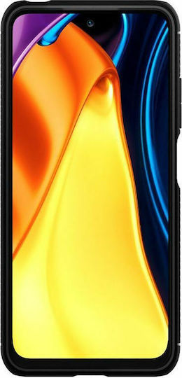 Spigen Rugged Armor Back Cover Πλαστικό 2mm Μαύρο (Redmi Note 10 5G / Poco M3 Pro)