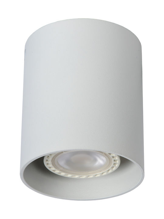 Lucide Lightning Bodi Μονό Σποτ με Ντουί GU10 σε Λευκό Χρώμα