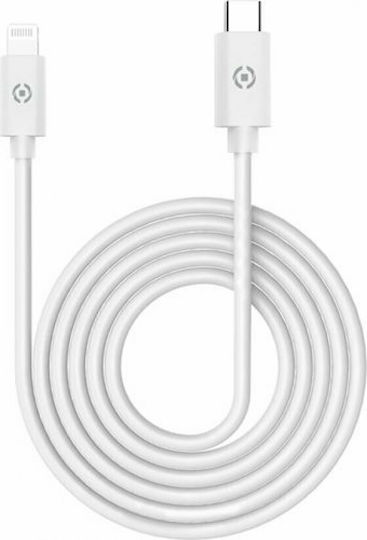 Celly Regular la Cablu Lightning 60W Alb 2m (USBLIGHTC2MWH)