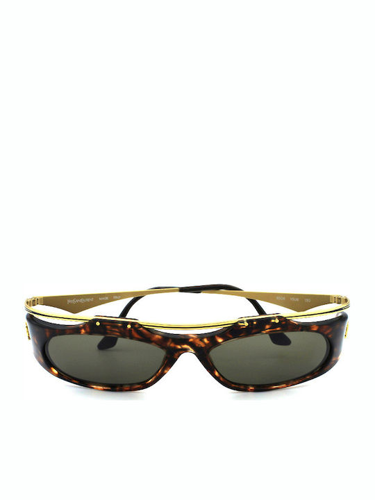 Ysl Women's Sunglasses with Brown Tartaruga Frame and Brown Lens SL 6509 Y506