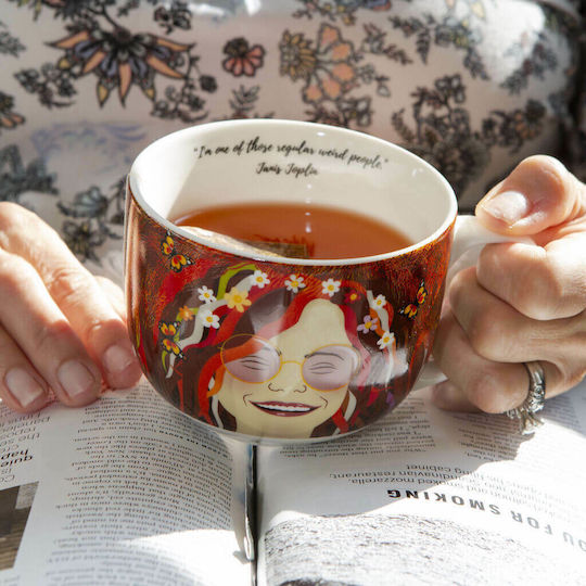 Kikkerland Janis Joplin Porcelain Multicolour Mug