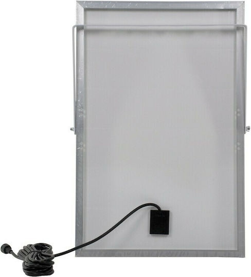 GloboStar Waterproof Solar LED Flood Light 100W Cold White 6000K with Photocell and Remote Control IP66