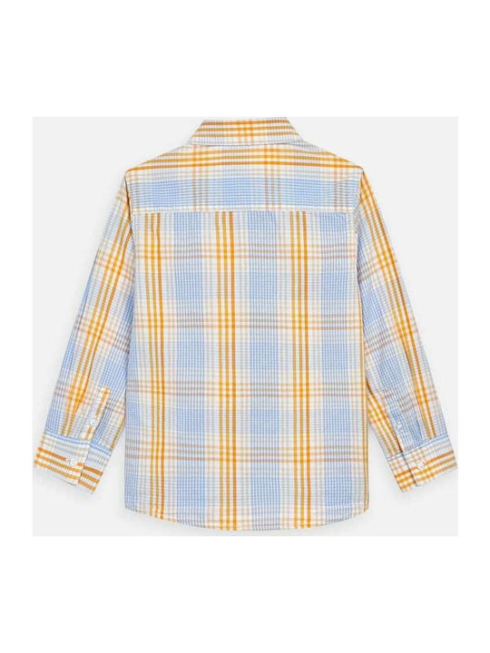 Mayoral Kids Checked Shirt Yellow