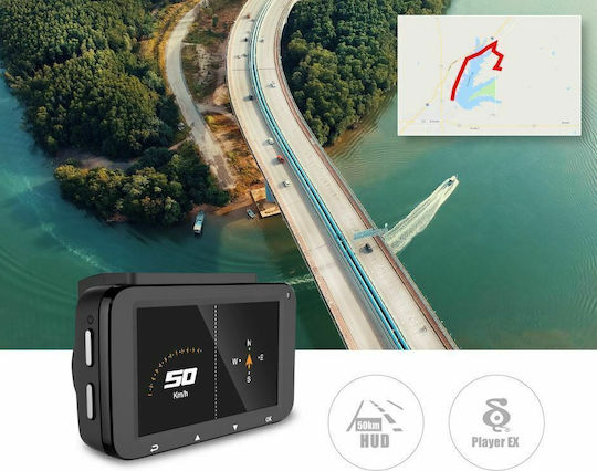 DOD FS300 Κάμερα DVR Αυτοκινήτου 1080P με Οθόνη GPS