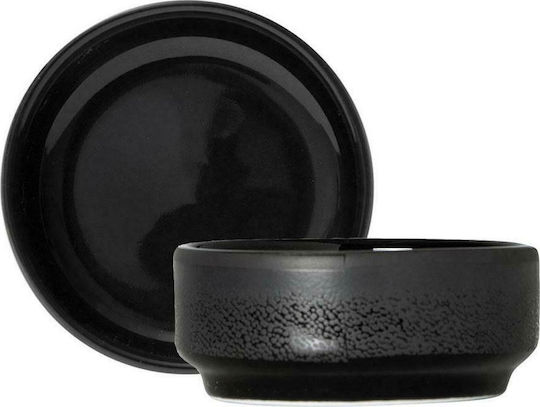 GTSA Midnight Dip-Schüssel Rund aus Porzellan Black mit Durchmesser 7cm 6Stück