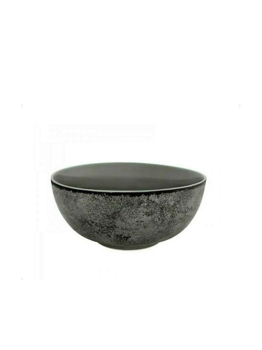 Oriana Ferelli Salad Bowl Porcelain Grey 23x23x6cm 1pcs