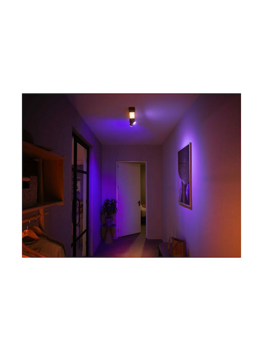 Philips Centris Διπλό Σποτ με Ντουί GU10 σε Μαύρο Χρώμα
