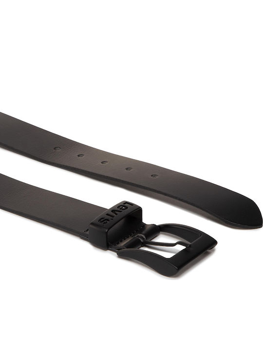 Ashland Metal Men's Belt Leather Black