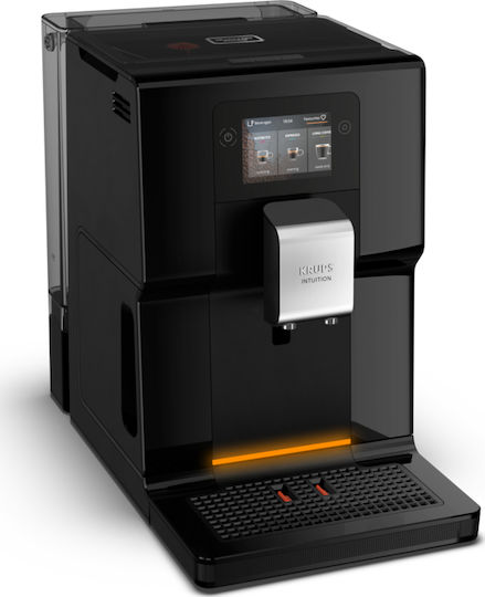 Krups Intuition Preference Automatic Espresso Coffee Machine 1450W Pressure 15bar for Cappuccino with Grinder Black EA873810
