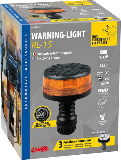 Lampa Auto-Leuchtturm LED 9 - 32V mit Orange Beleuchtung