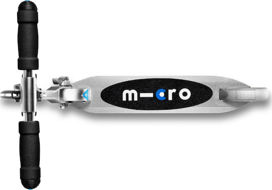 Micro Kids Foldable Scooter Sprite LED 2-Wheel for 6+ Years Silver