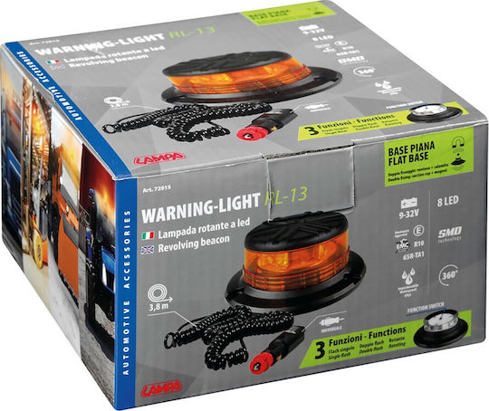 Lampa Auto-Leuchtturm LED 9 - 32V Wasserdicht mit Orange Beleuchtung