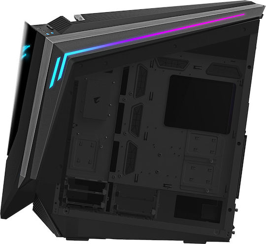 Gigabyte AORUS C700 Glass Gaming Full Tower Κουτί Υπολογιστή με Πλαϊνό Παράθυρο και RGB Φωτισμό Μαύρο