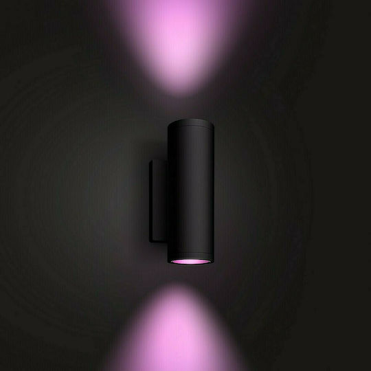 Philips Wandmontiertes Außen-Spotlight LED IP44 8W mit Kaltweiß Licht Doppelstrahl 24x11.7x8.4εκ.