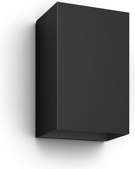 Philips Resonate Стенен Външен Плафон LED IP44 8W с Студено бяло Светлина Двоен лъч 22x8x12.5εκ.