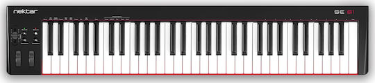 Nektar Midi Keyboard SE61 με 61 Πλήκτρα Μαύρο
