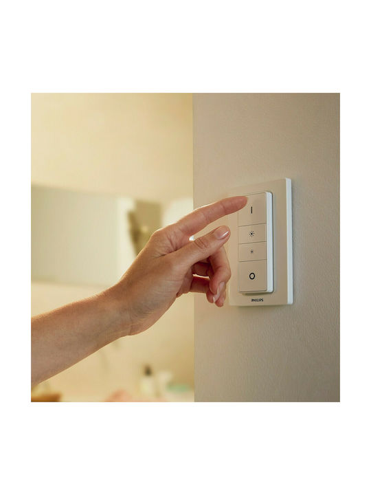 Philips Hue Still Smart Πλαφονιέρα Οροφής 39.1εκ. Ασημί με Ενσωματωμένο LED