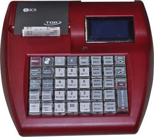 ICS Top II Ταμειακή Μηχανή σε Μπορντό Χρώμα