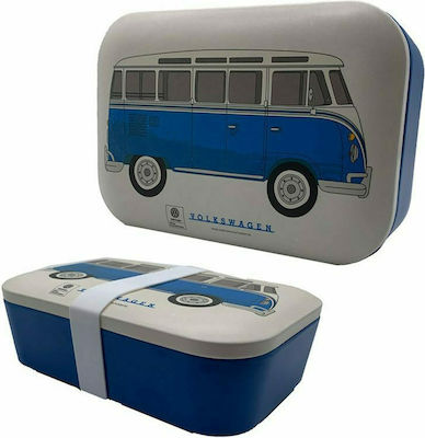 Puckator Kids Lunch Bamboo Box Blue L19xW13xH6cm