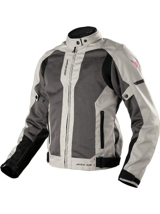Nordcode Jackal Air Lady Summer Women's Motorcycle Jacket Waterproof Grey