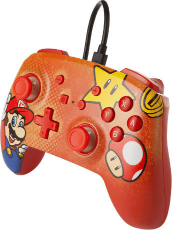 PowerA Enhanced Wired Gamepad for Switch Mario Vintage