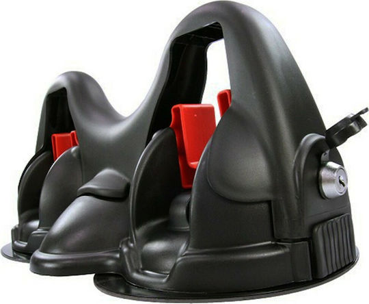 Menabo Himalaya Magnetic Car Ski Mounts Suitable for 2 Ski Pairs & 2 Baton Pairs