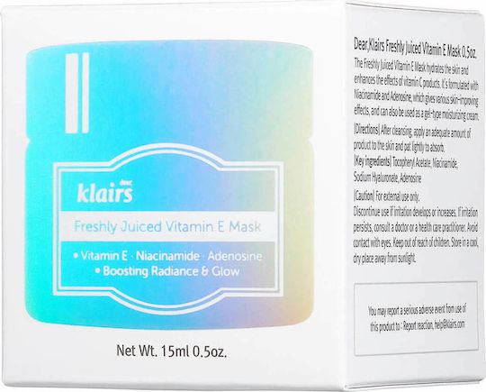Dear, Klairs Μάσκα Προσώπου 15ml