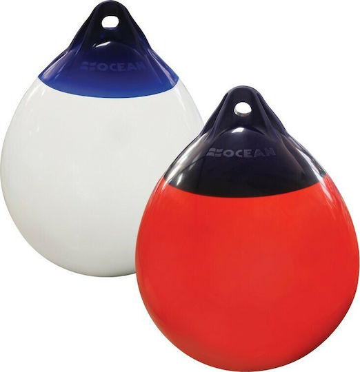 Oceanfenders Boat Balloon R-Series Ocean Μπαλόνι Στρογγυλό Σκάφους 22x30cm Λευκό/Μπλε White