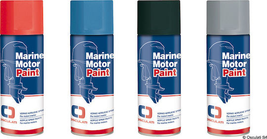 Eval Σπρέι Βαφής Μηχανών Θαλάσσης Mercury Black-Mercruiser 400ml 0.4lt Gray