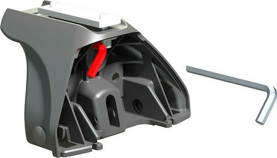 Nordrive Legs for Roof Bars Standard End Feet with Caps and Lock Evos 111x70mm 4pcs 4pcs