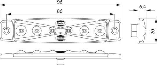 Dasteri DSL-560.007/12 12V - Λευκό