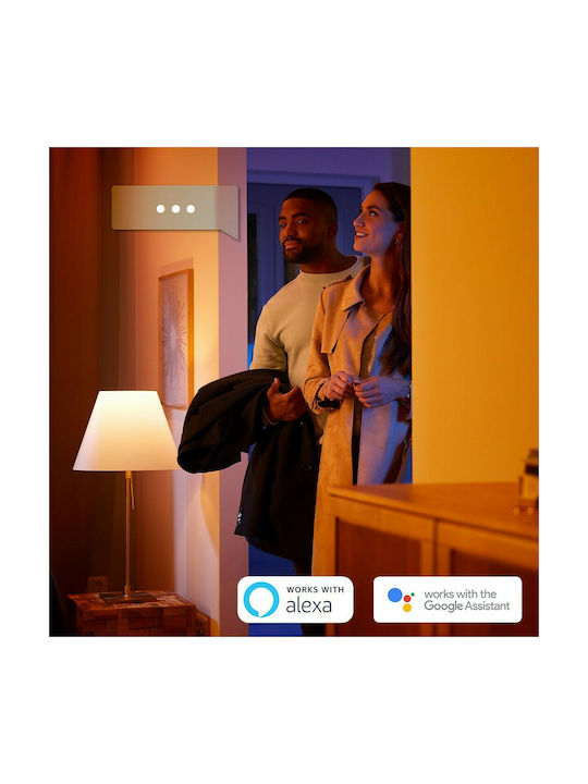 Philips Hue Still Smart Deckenleuchte 39.1cm Schwarz mit Integrierter LED