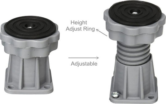 TOOL-0072 Base For Washer/Dryer made of Plastic with Wheels 68x68.8εκ. 1pcs