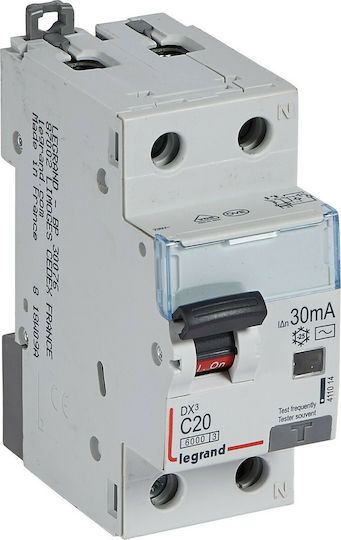 Legrand DX3 Phase 2-Pole Earth Leakage Relay 20A 30mA 411014