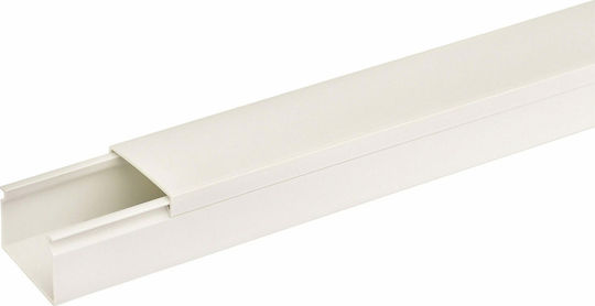 Kassinakis Канал за Кабели от Пластмаса 40x25mm Бял 1м