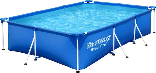 Bestway Басейн PVC 3300л с Метална Рамка 300x201x66см Светлосин